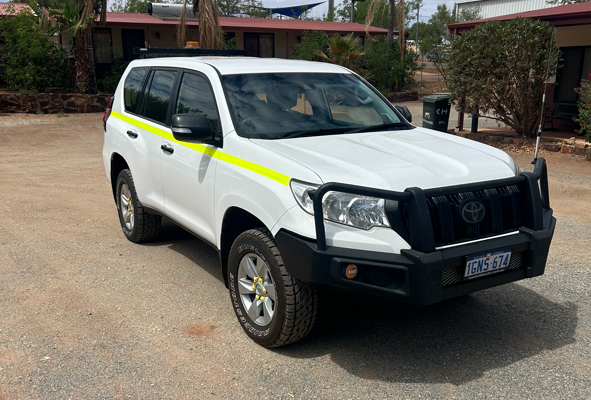 Toyota Prado for hire in Meekatharra, Western Australia 1.